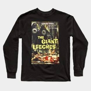 The Giant Leeches - Horror B-Movie Retro Long Sleeve T-Shirt